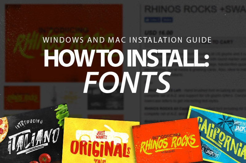How to Install Fonts
