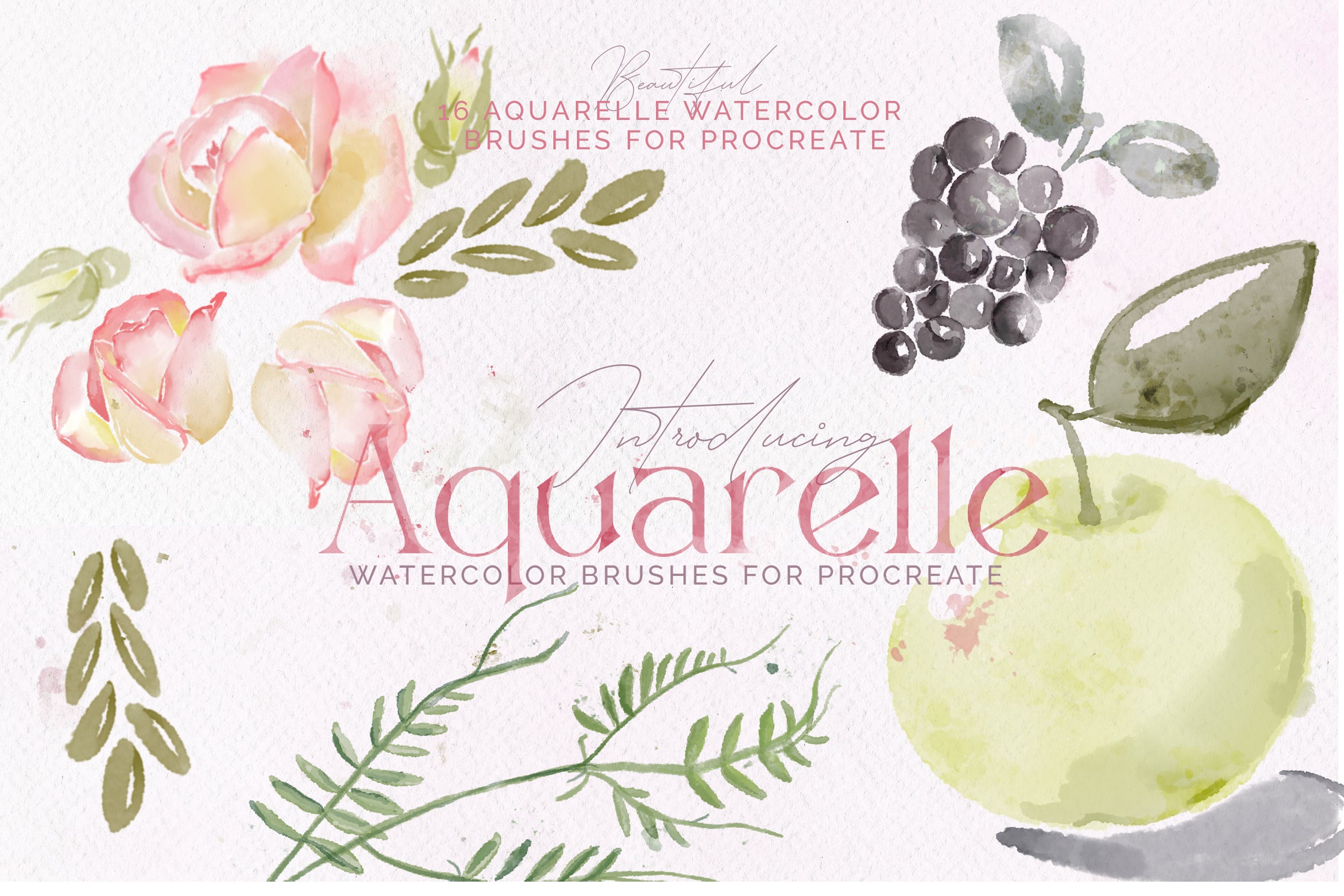 Aquarelle Watercolor: Procreate Brushes