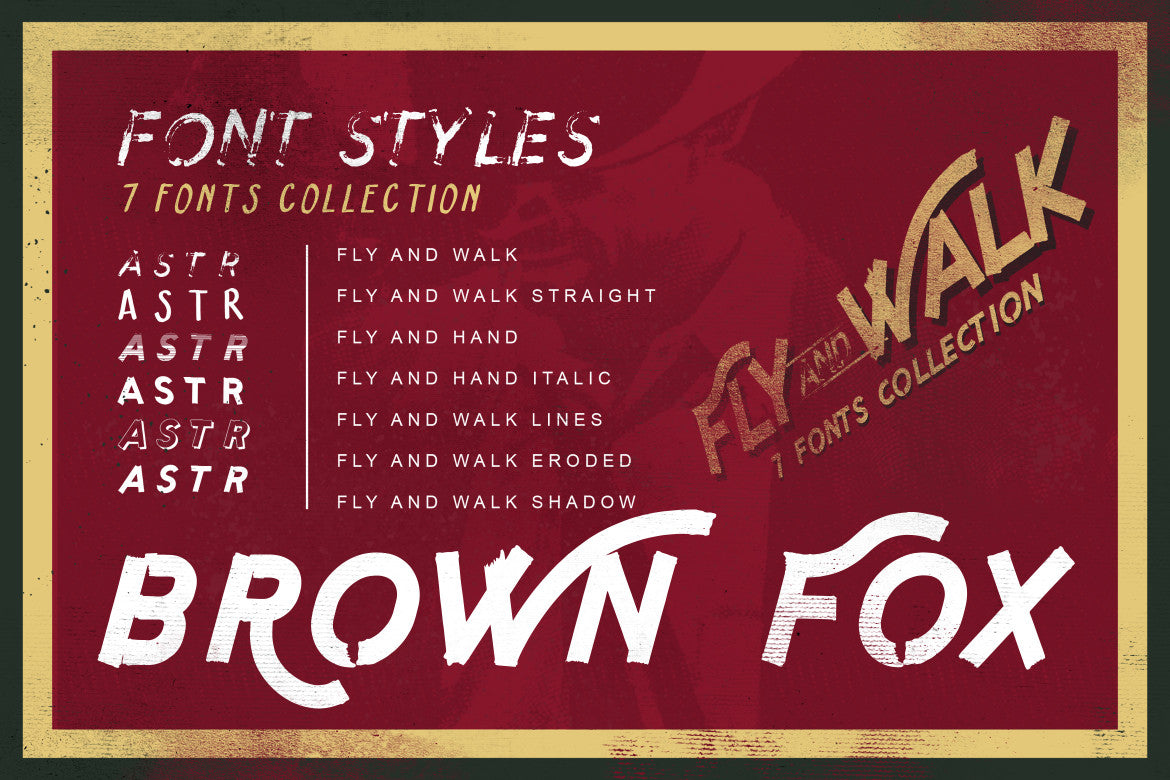 Fly and Walk Typeface