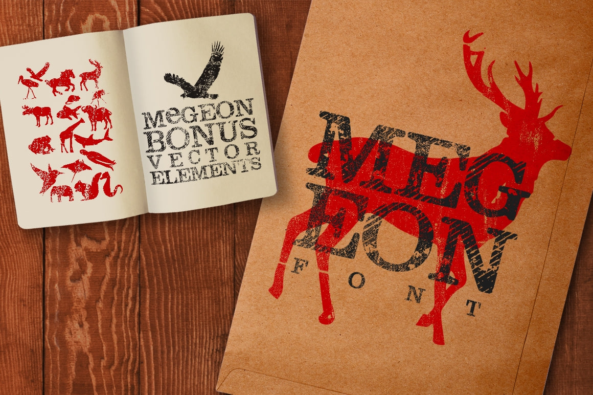 Megeon Font + Vector Bonus
